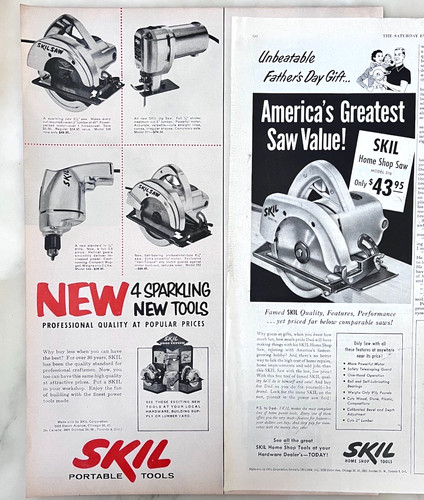 Two 1950 magazine ads - two,