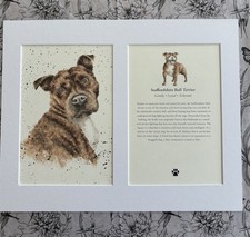 MOUNTED DOG PRINT PAGE ART
