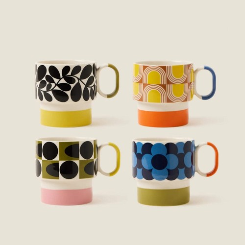Orla kiely single ceramic mug - orla,