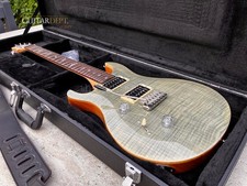 ♚MINT♚PRS SE Custom 24♚LEFT HANDED♚TRAMPAS GREEN♚AAA FLAME♚BIRDS♚+ HARDCASE !♚22