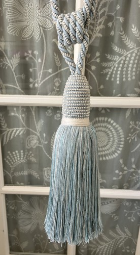 Fibatek duck egg blue curtain - duck-egg,