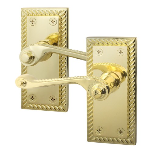 Polished brass georgian - polished, scroll