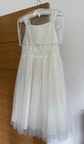 Kids yrs ivory dress - m&s,