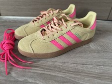 adidas Originals Gazelle Women's Trainers beige/pink New Size 6