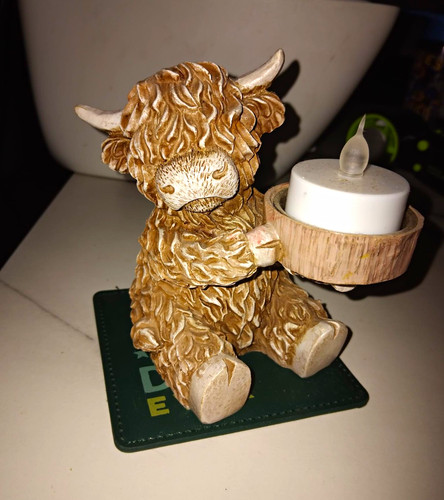 Highland cow ornament tea - ornament,