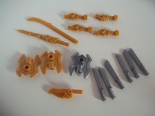 16x LEGO sword, axe head, hilt, machete - 36017, 93055, 11156, 29109, 11096 +