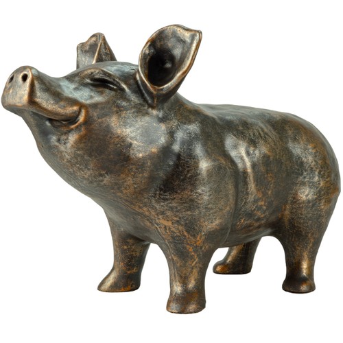 Happy pig garden ornament - pig,