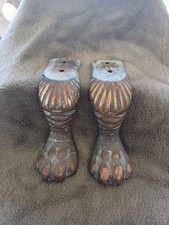 Antique, 2 Lions Feet,Great Patina,Solid Brass.For Furniture Or Restoration