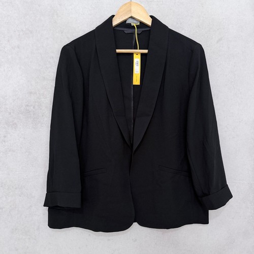Jaeger black shawl collar - collar, open