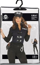 WOMEN'S SWAT COSTUME DISCO HEN