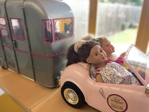 Our generation retro pink car - pink,