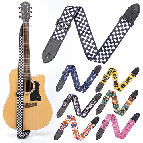 Soft leather guitar strap - guitar,