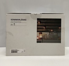 NEW IKEA SOMMARLANKE LED OUTDOOR LIGHTNING CHAIN WITH 10 BULBS IN RED 905.439.98