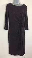 NEW ex ROMAN Black Multi Diamante Sparky Shine Shimmer Party Shift Dress 10-16