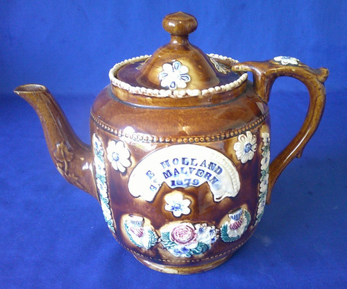 Antique 1894 barge ware - barge, tea