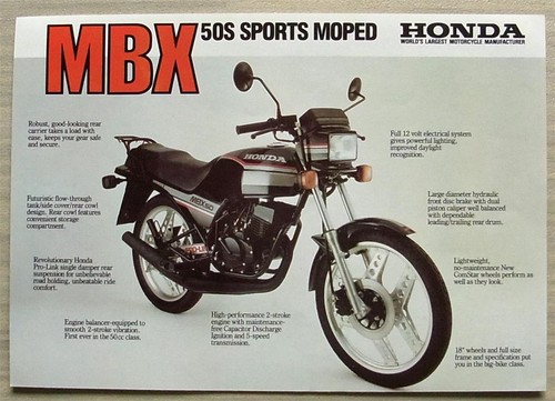 Honda mbx 50s sports moped - honda,
