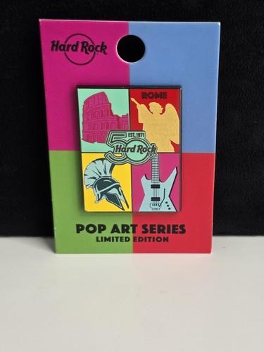 Hard rock rome pin badge - hard,