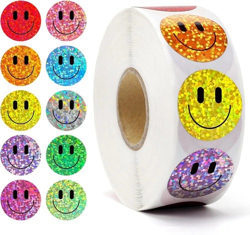 500pcs roll smiley - 500pcs/roll,