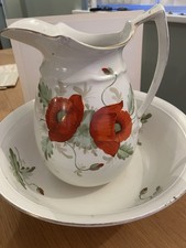 Royal Worcester Poppy Jug And