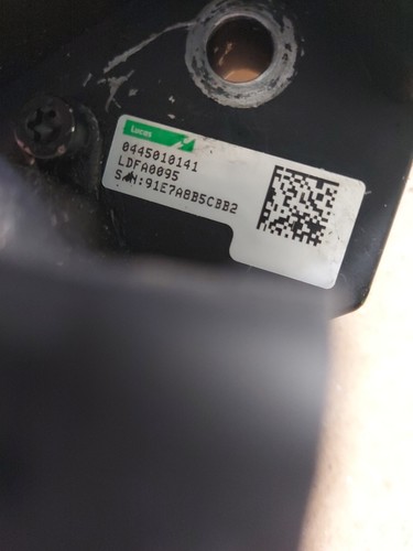 Injection pump was fitted a - was, to