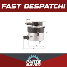 Fuel Filter fits FORD FOCUS C-MAX TDCi 1.6D 05 to 07 Mahle 1386037 5M5Q9155AA