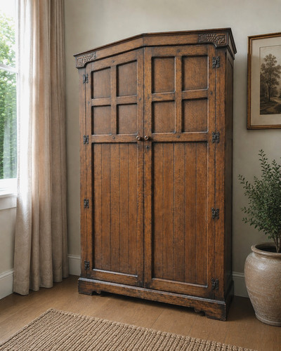 Vintage oak double door - double,