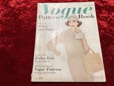 Vintage Vogue Fashion Pattern Book Magazine April -  May 1958 Women's Wear