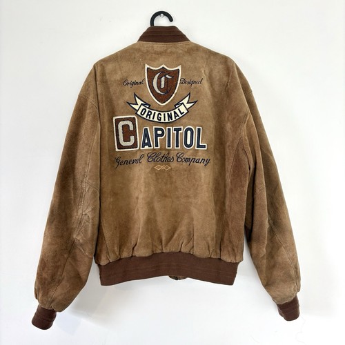 Capitol vintage leather bomber - vintage,
