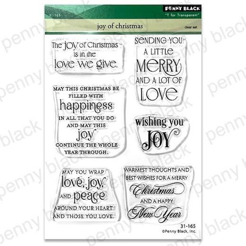 Penny black clear stamps - penny, joy