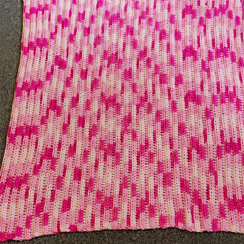 Pink white knitted baby girl - &,