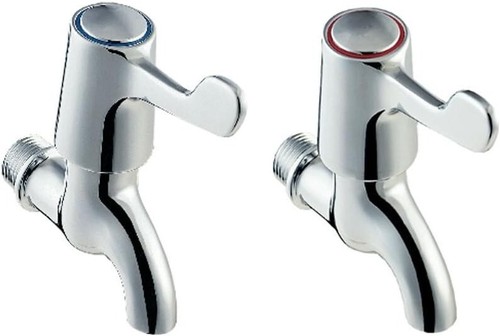 Bib taps chrome - chrome, 1/4