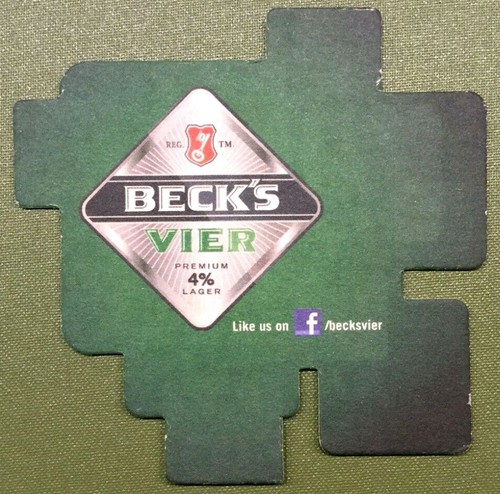 Becks vier beer mat - becks,