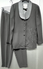 Womens Pant Suit Women 8 Black