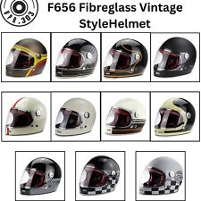 Viper F656 Vintage Retro Motorcycle Vintage Fiberglass Bike Helmet Classic Style