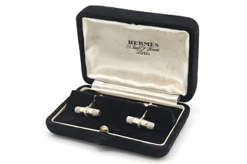 Hermes cufflinks vintage - cufflinks,