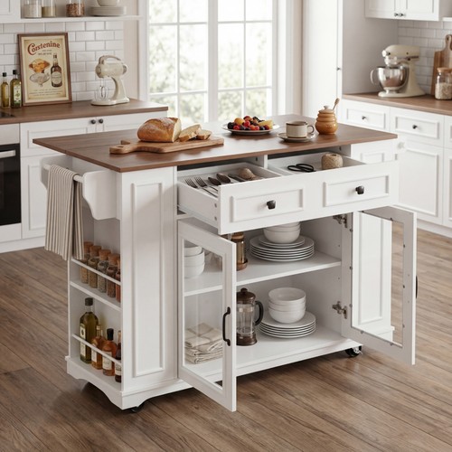 Mobile kitchen island - 54",