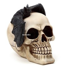 Skull Head With Bat Gothic