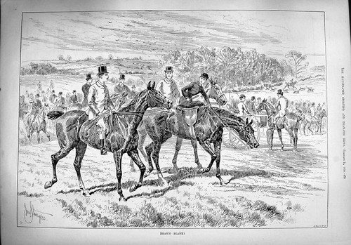 Original old antique print - original,