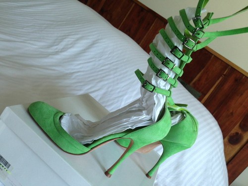 Manolo blahnik green - manolo,