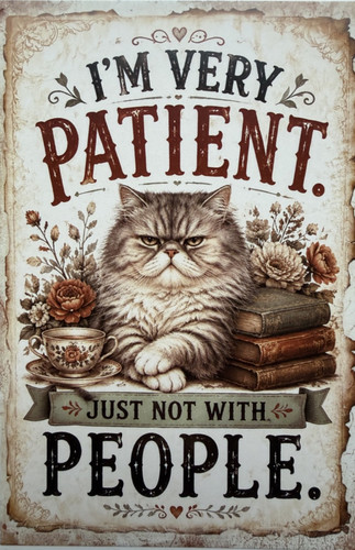 Cat attitude postcard - postcard,