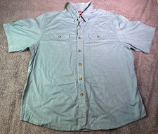 Wrangler Shirt Denim Style Short Sleeve Button Up Size X Large Mens Vintage
