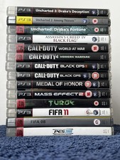 Sony PlayStation 3 PS3 Game Uncharted Call of Duty Collection Bundle x15