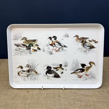 VINTAGE JR ORIGINAL DESIGN DUCK BIRD MELAMINE BREAKFAST SERVING TRAY
