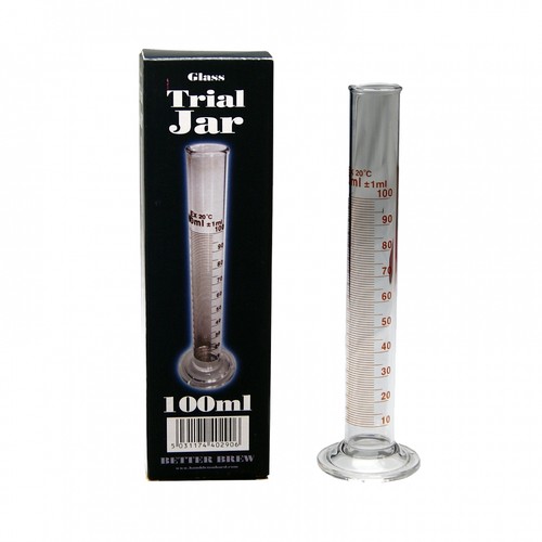 Graduated glass trial jar for - graduated,