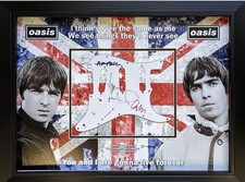 Signed Oasis Guitar Plate by