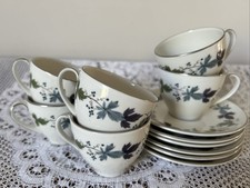 6 Royal Doulton Burgundy