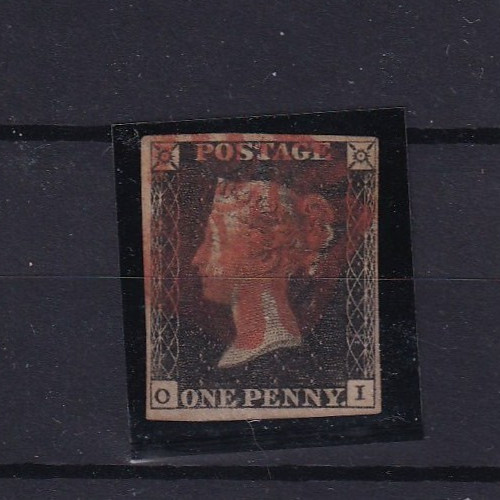 1840 penny black margins - 1840, 4-margins