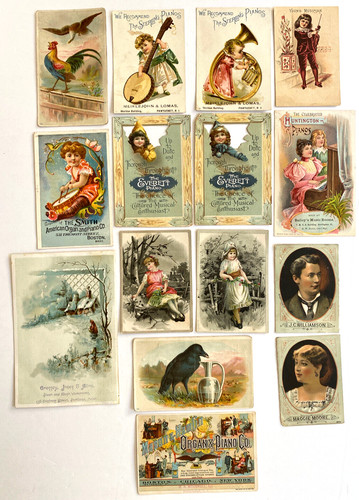 Trade cards musical instrument - trade,