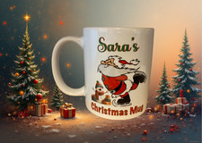 Custom Personalised Christmas Mug Xmas Photo Cup Birthday Design Gift Text  i5