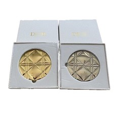 Christian Dior Golden Metal Compact Mirror VIP Gift Boxed Sealed Exclusive